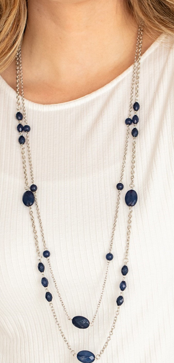 Day Trip Delights Blue Necklace