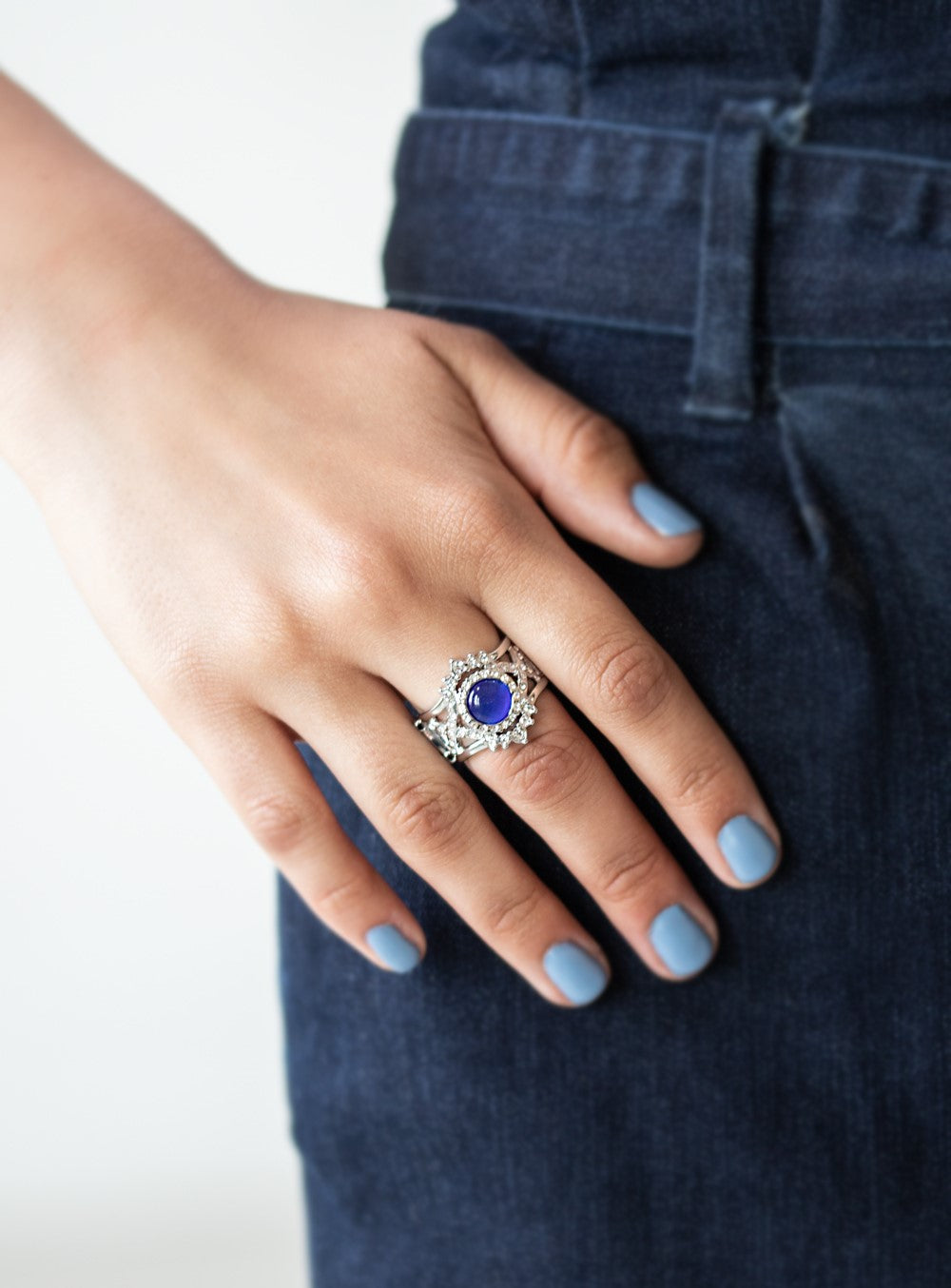 Decadently Dreamy Blue Ring