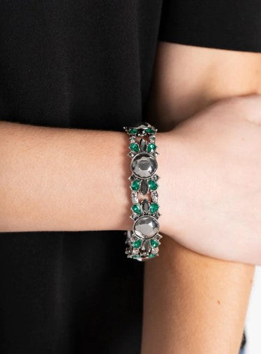 Definitively Diva Green Stretch Bracelet