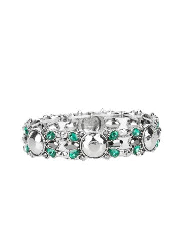 Definitively Diva Green Stretch Bracelet