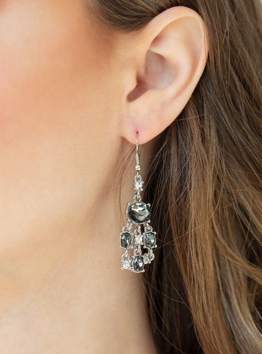 Demurely Divine Silver Drop Earrings