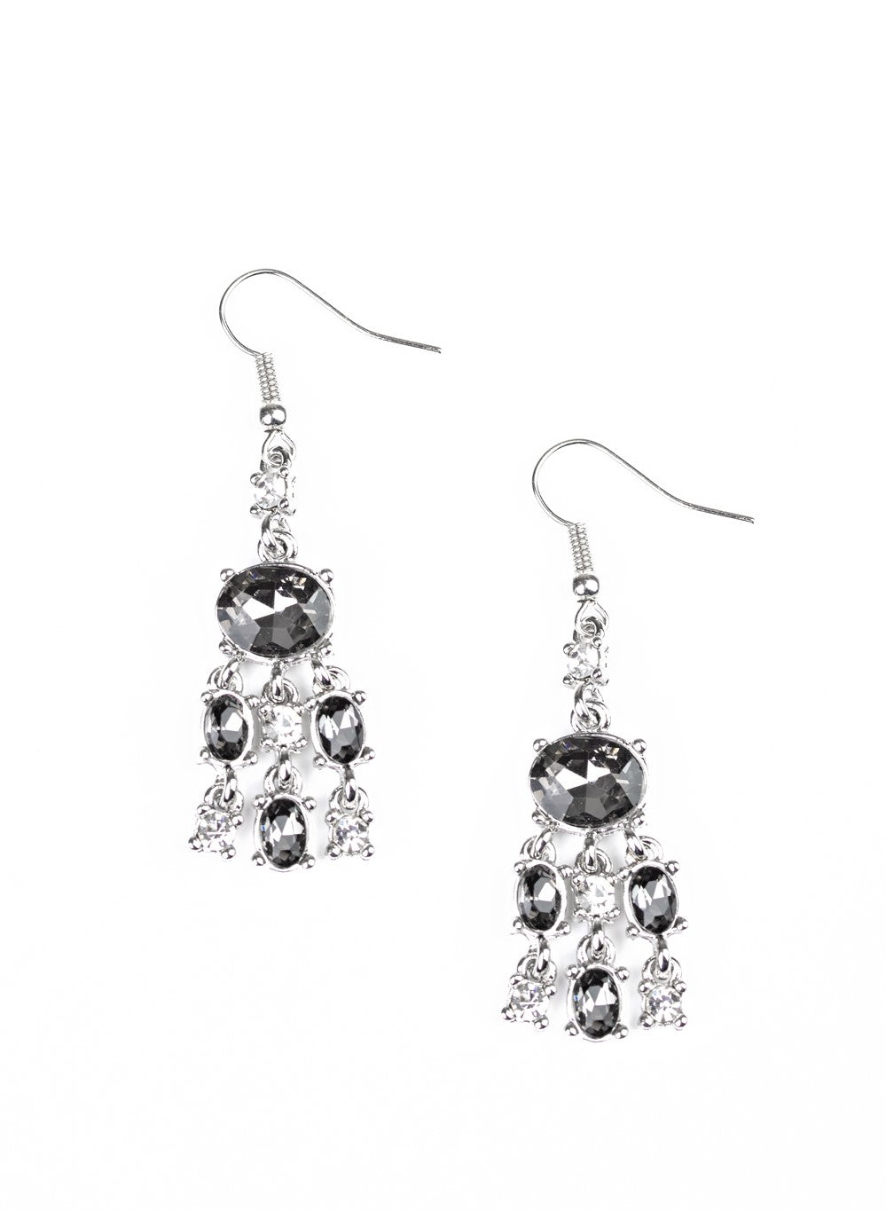 Demurely Divine Silver Drop Earrings