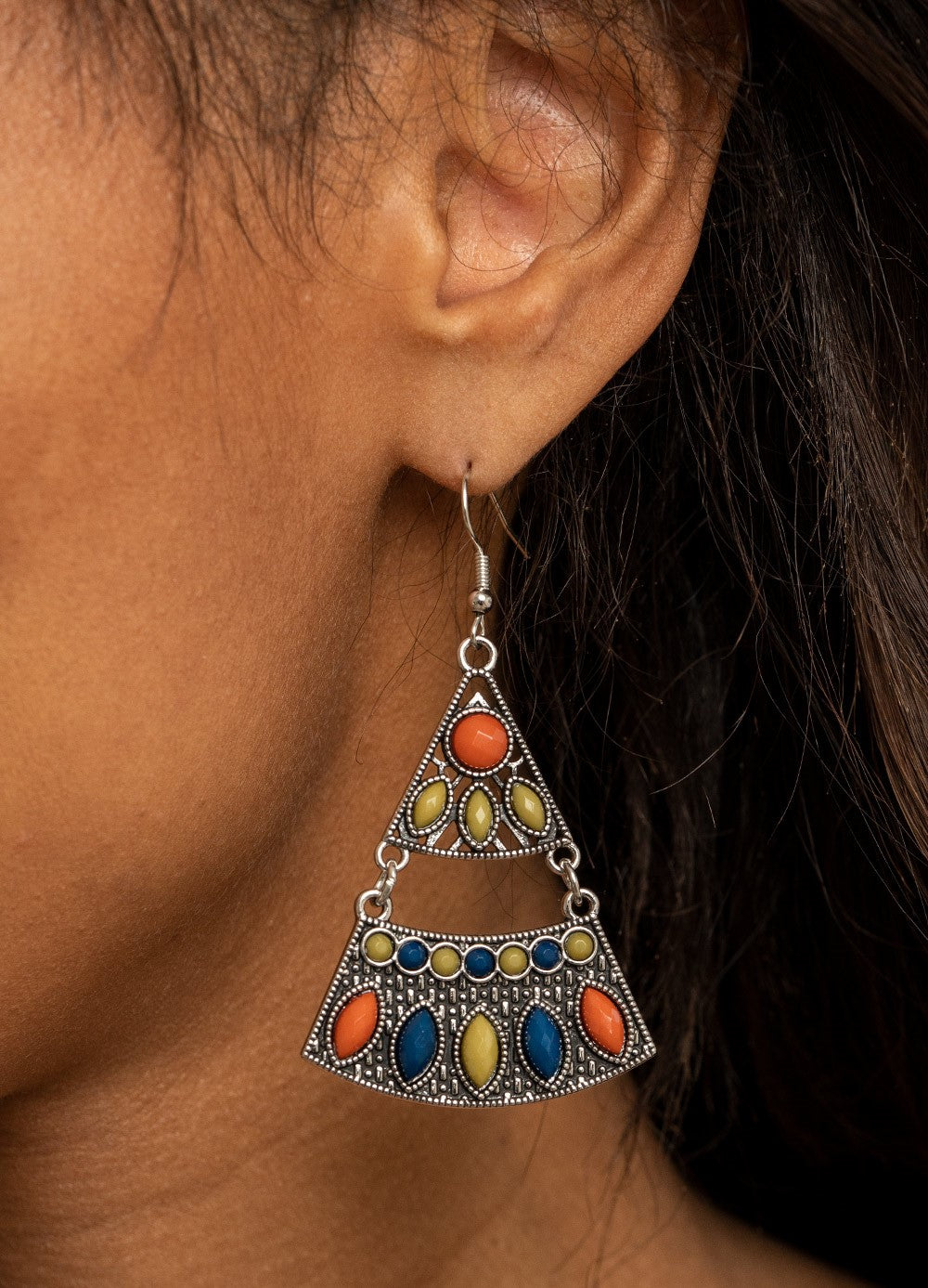 Desert Fiesta Multi-Colored Earrings