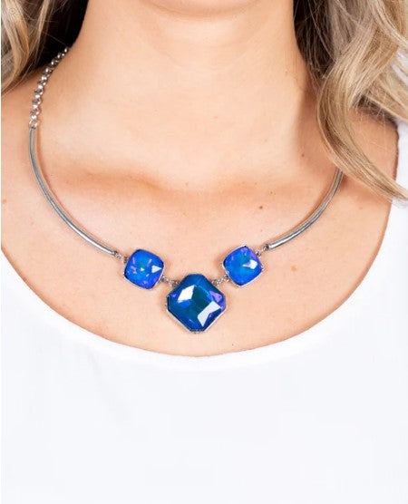 Divine IRIDESCENCE Blue Necklace