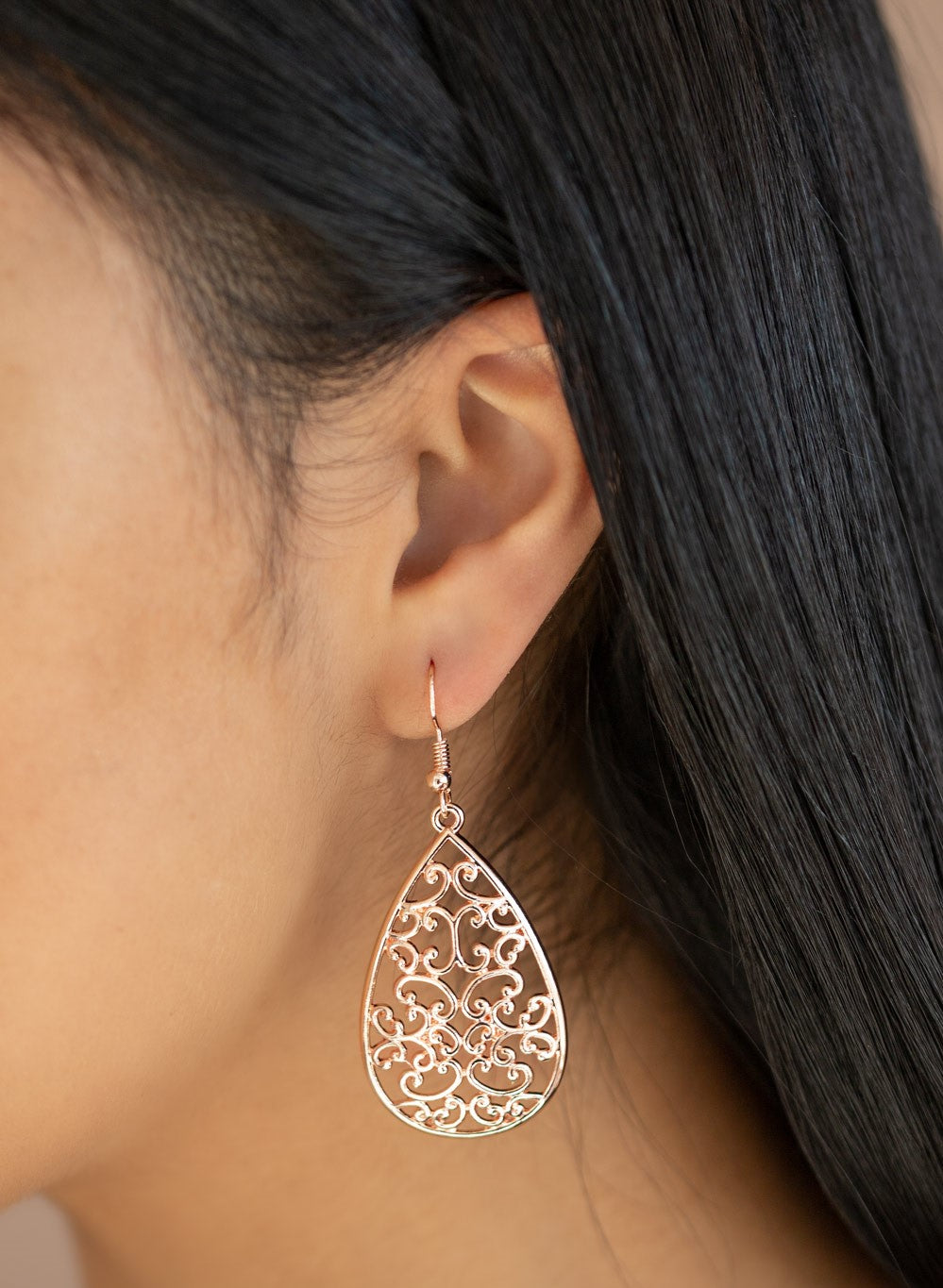 Divine Vine Rose Gold Earrings