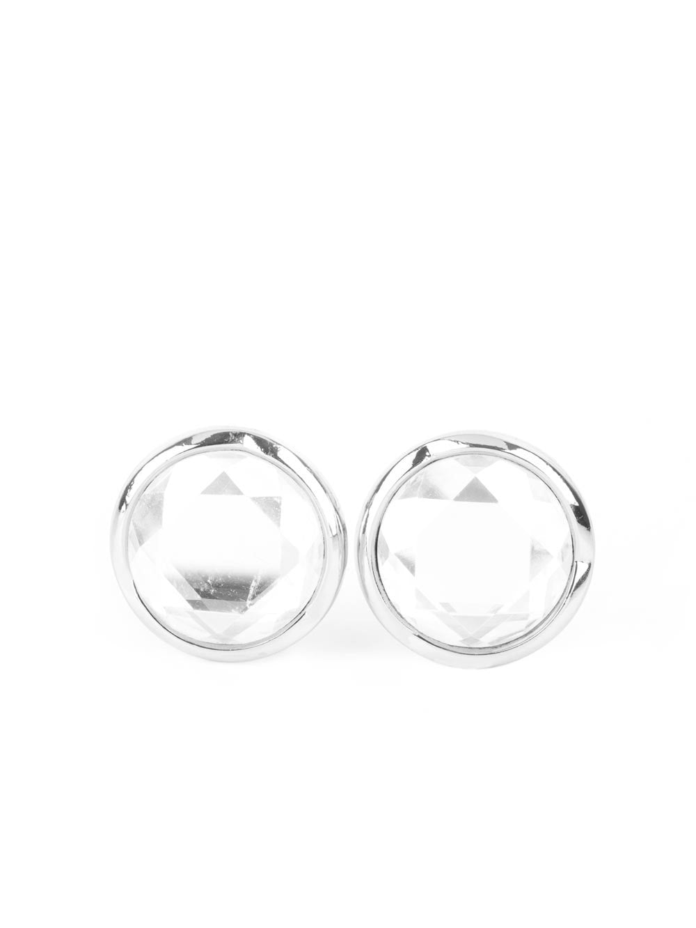 Double-Take Twinkle White Post Earrings