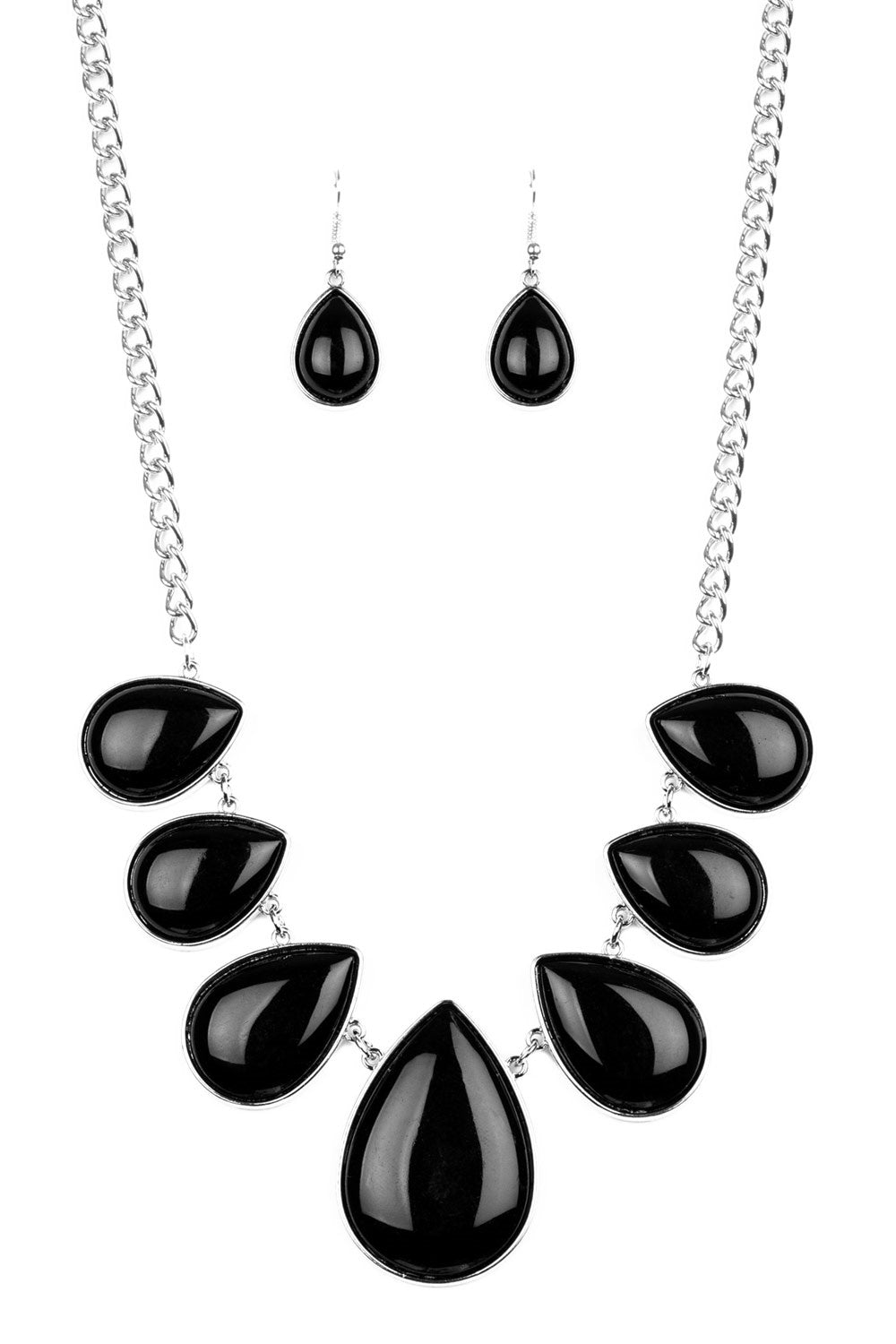 Drop Zone Black Necklace