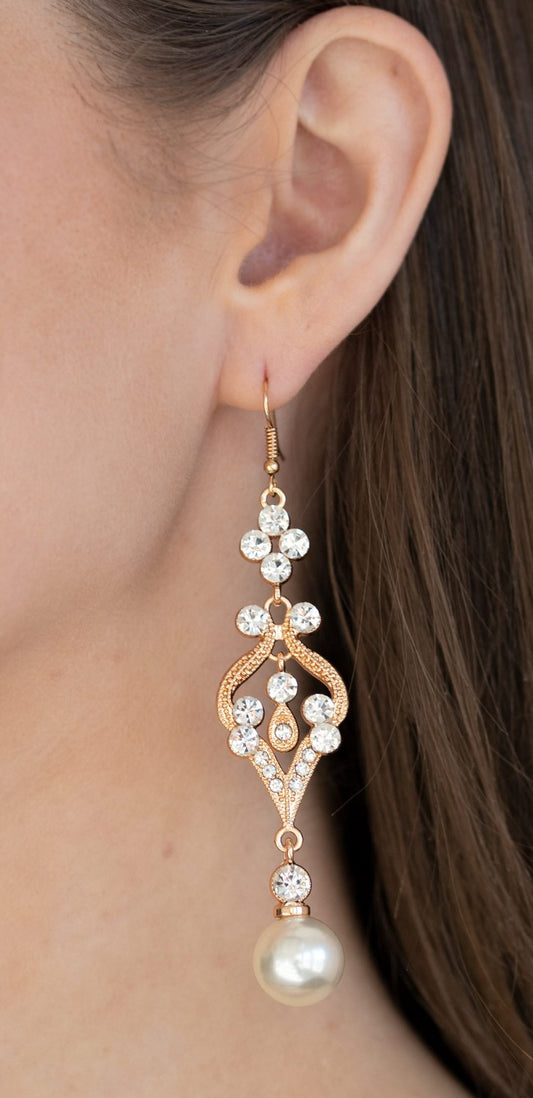 Elegantly Extravagant Gold Earrings