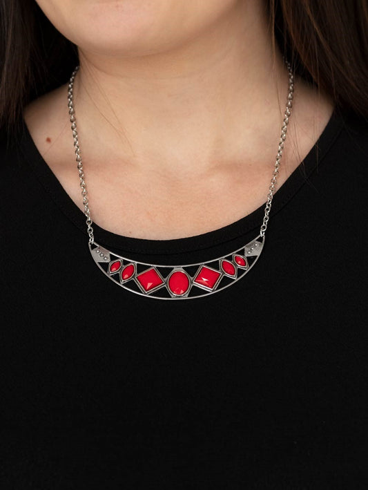 Emblazoned Era Red Necklace