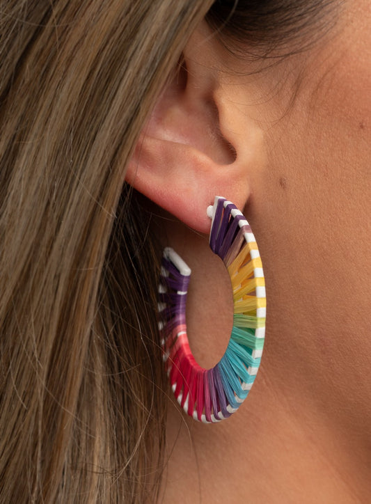 Everybody Conga! Multi-Colored Hoop Earrings