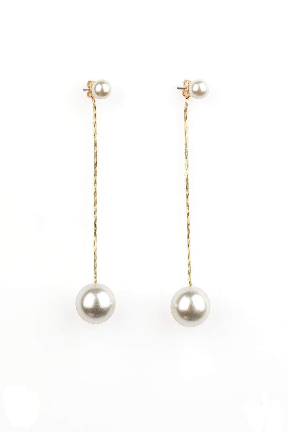 Extended Elegance Gold Earrings