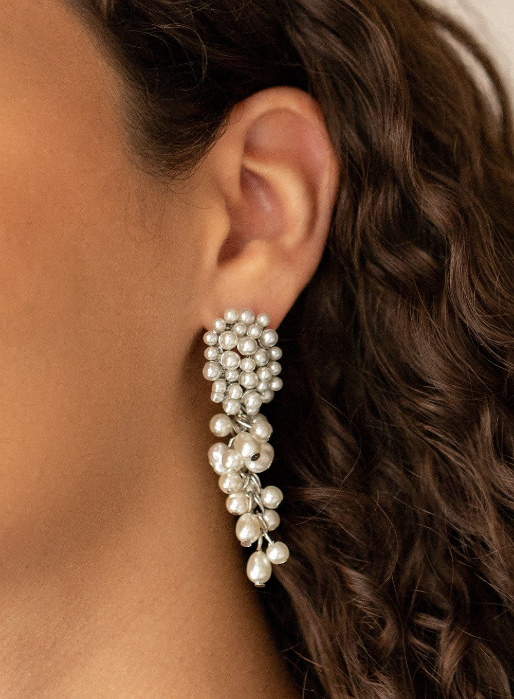 Fabulously Flattering White Post Earrings