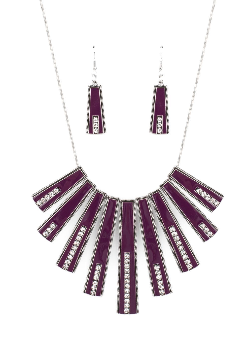 FAN-tastically Deco Purple Necklace