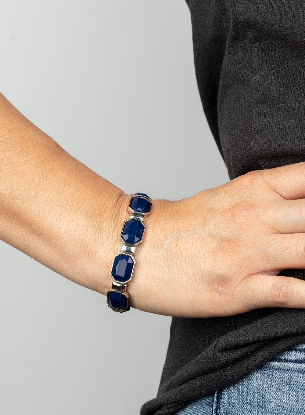 Fashion Fable Blue Stretch Bracelet