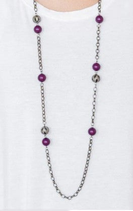 Fashion Fad Purple Necklace