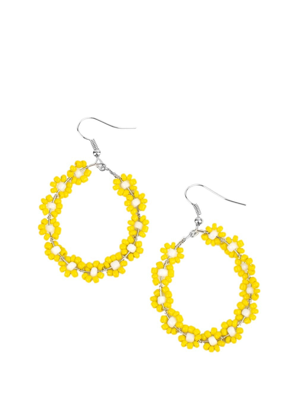 Festively Flower Child Yellow Earrings