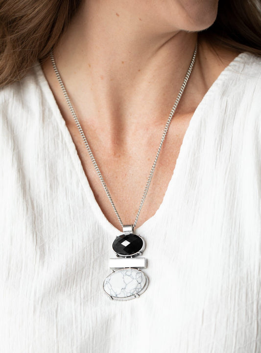 Finding Balance Black Necklace