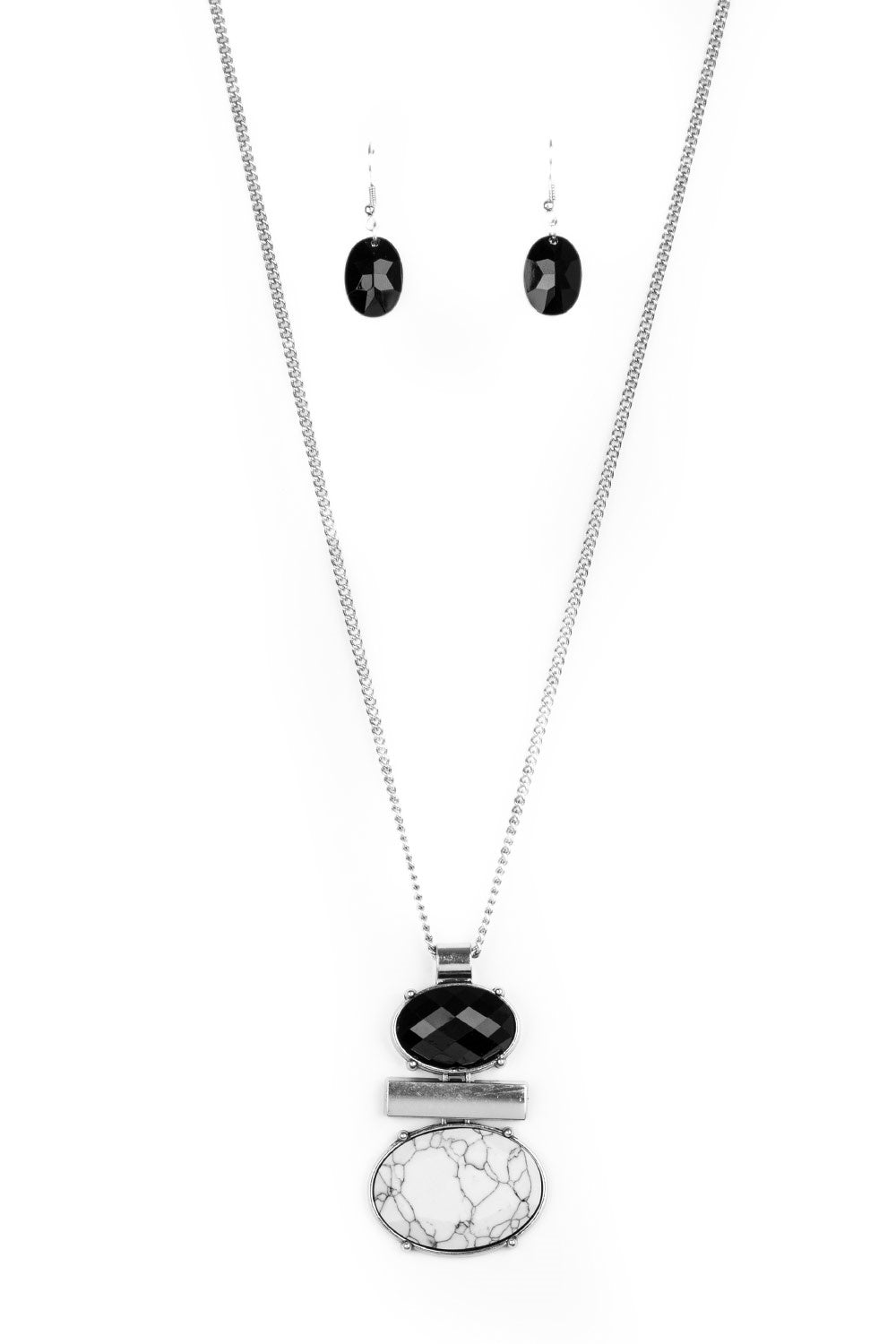 Finding Balance Black Necklace