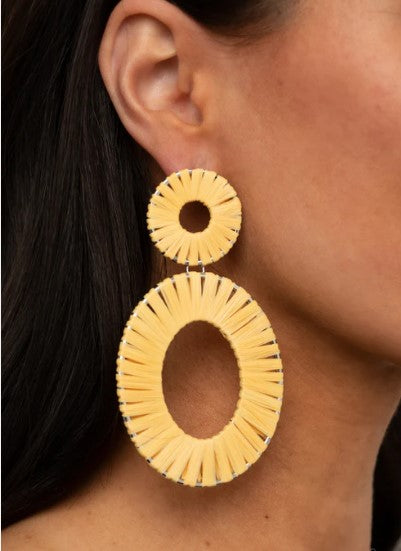 Foxy Flamenco Yellow Post Earrings