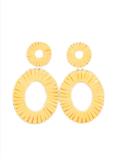 Foxy Flamenco Yellow Post Earrings