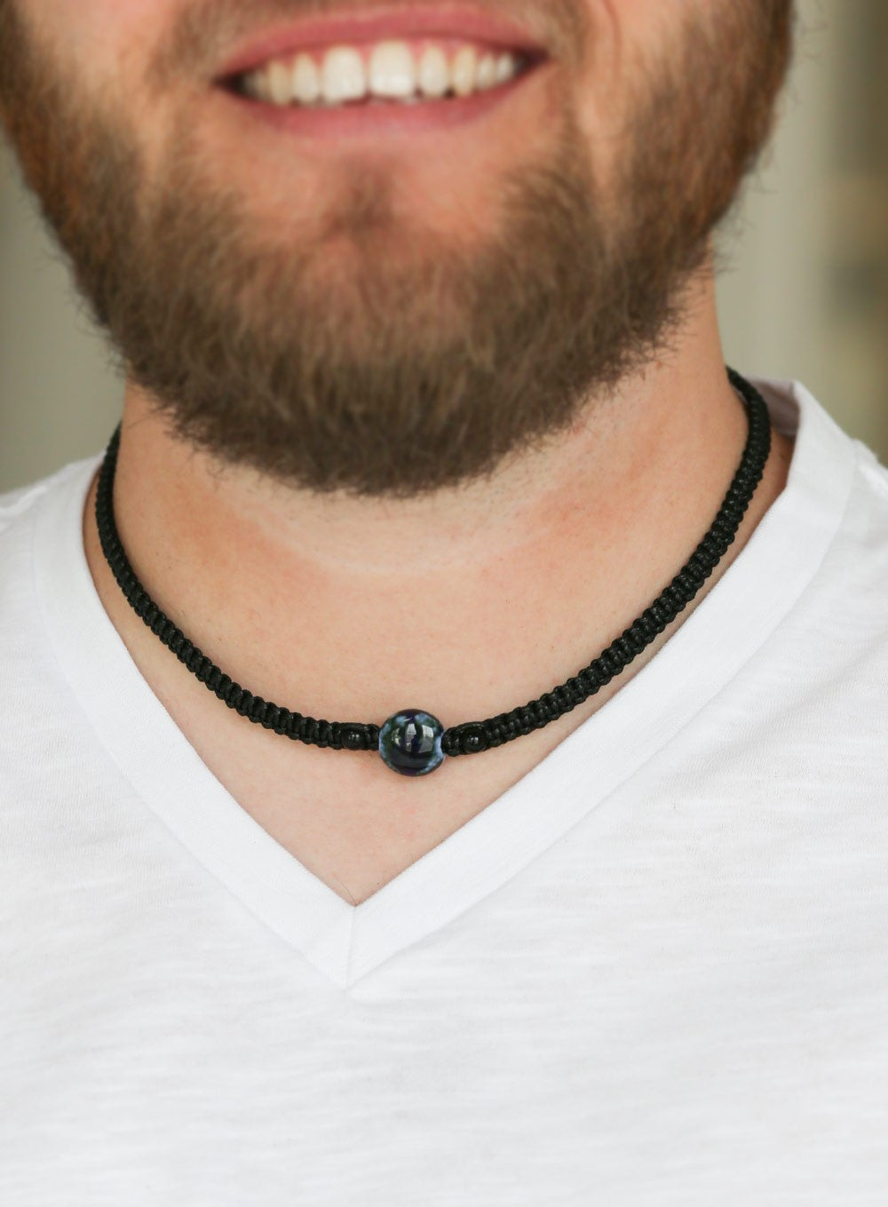 Go Climb A Mountain Men's Blue Necklace