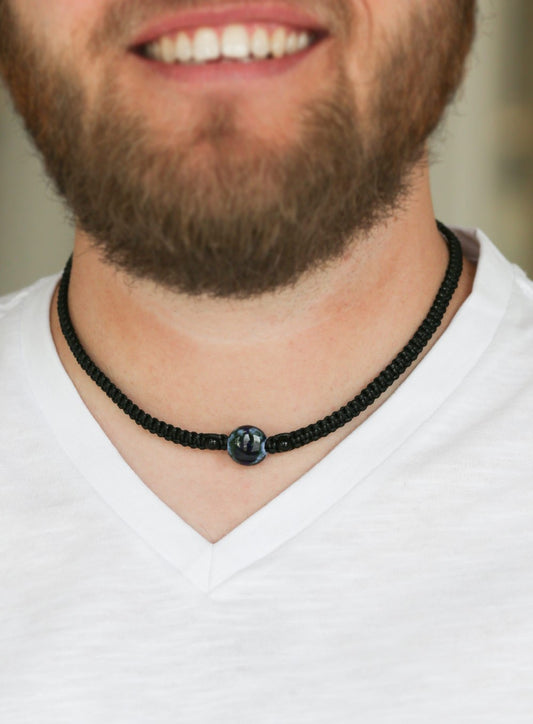 Go Climb A Mountain Men's Blue Necklace