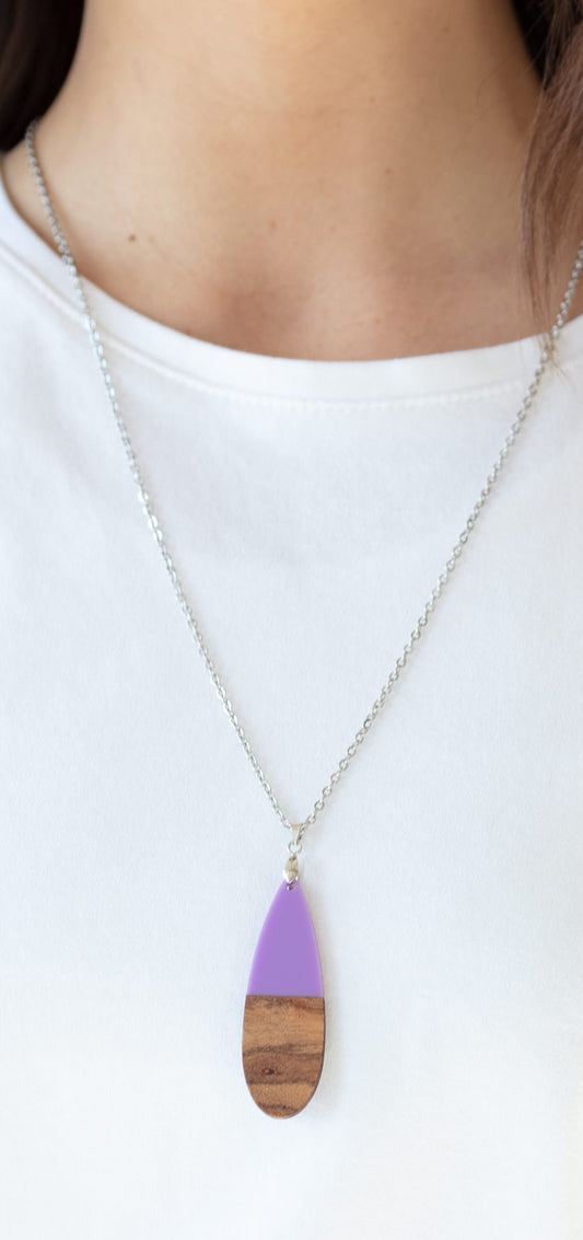 Going Overboard Purple Necklace