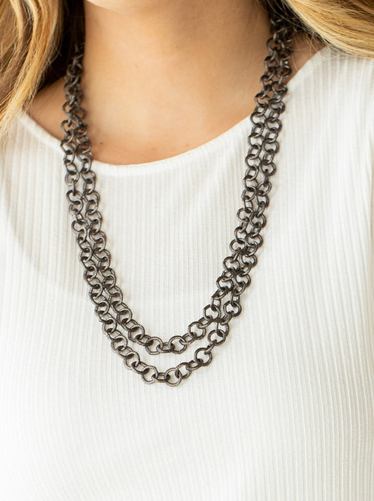 Grunge Goals Black Chain Necklace