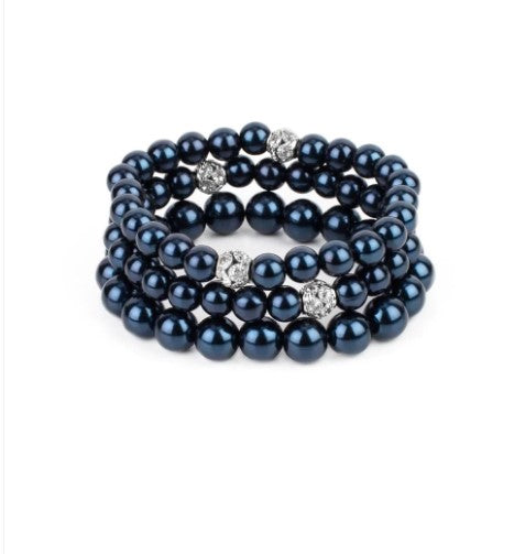 Here Comes The Heiress Blue Stretch Bracelet