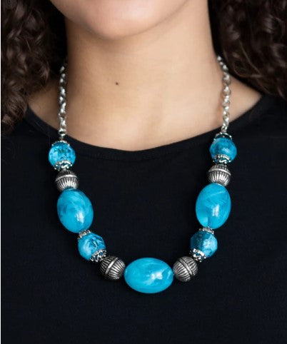 Ice Melt Blue Necklace