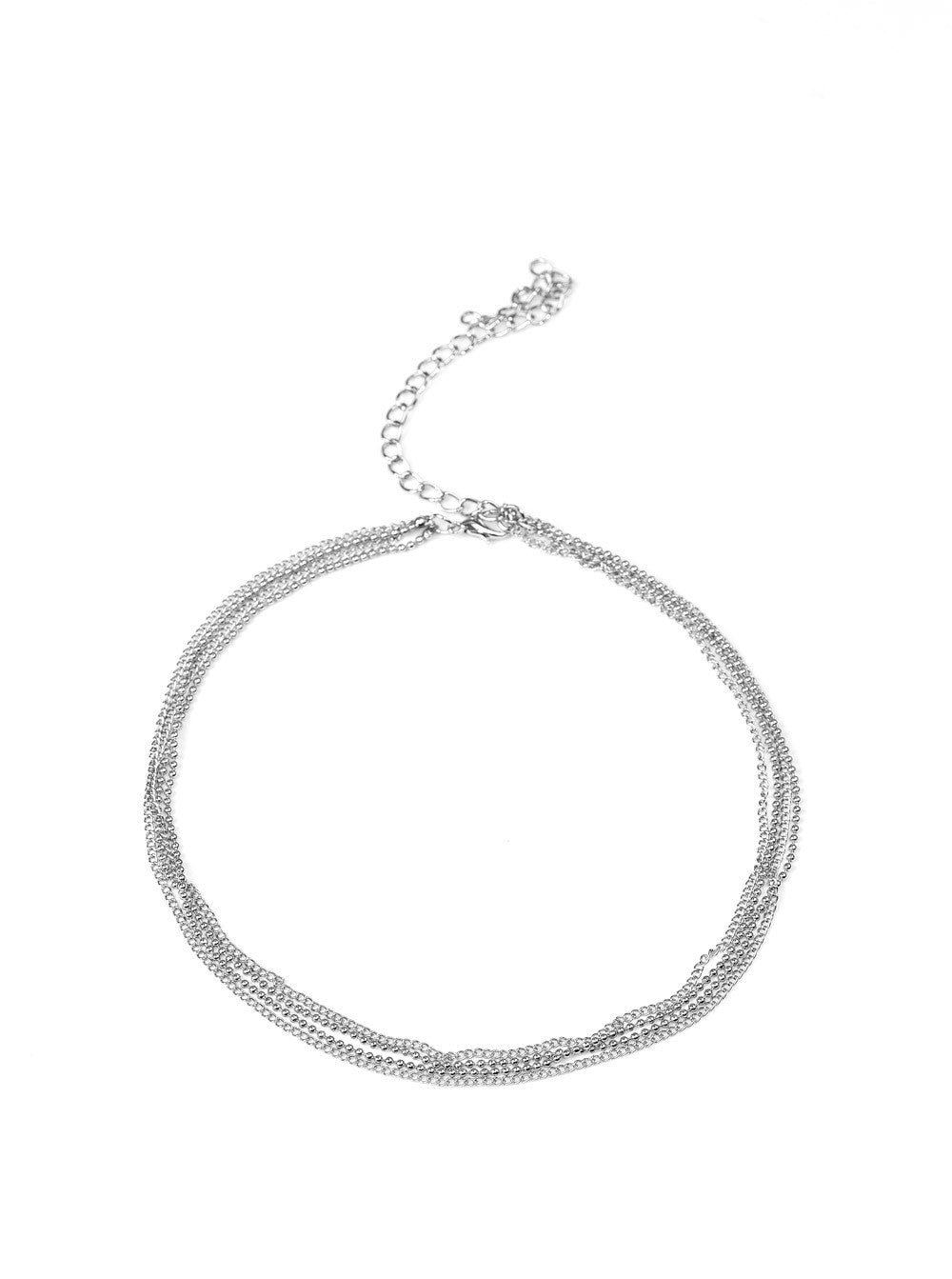 If You Dare Silver Choker Necklace