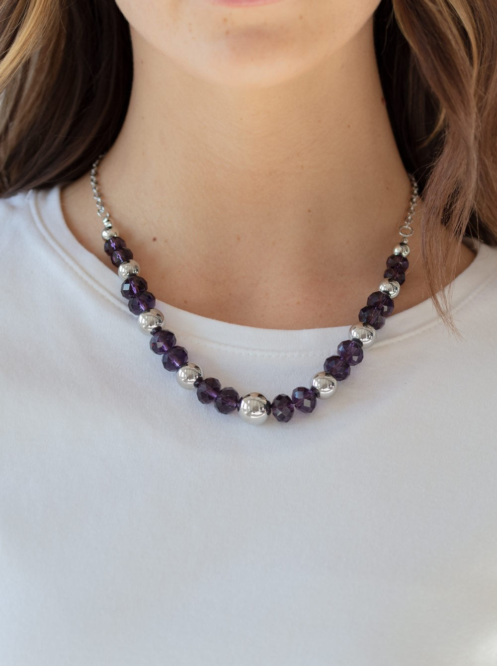 Jewel Jam Purple Necklace