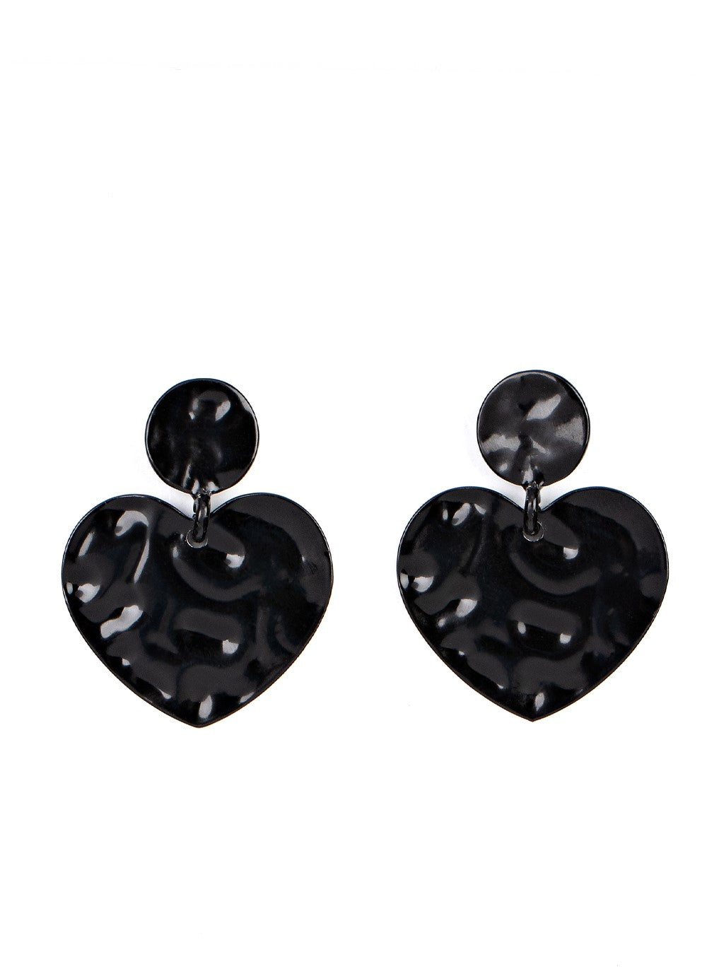 Just A Little Crush Black Post Earrings