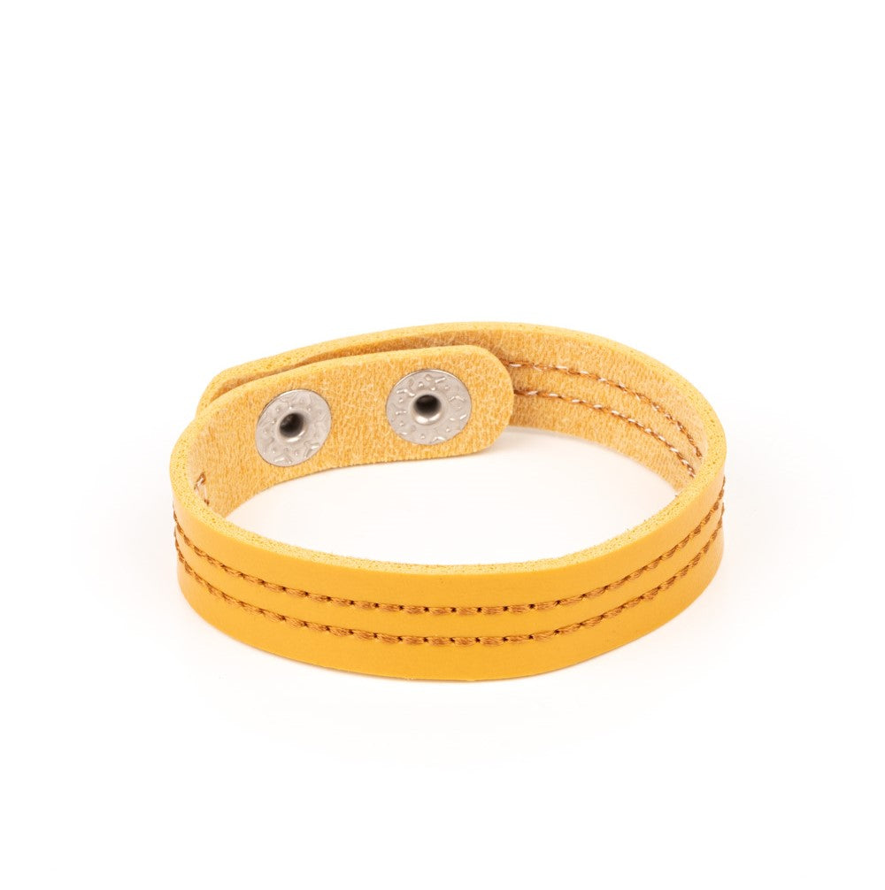 Life Is WANDER-ful Yellow Single Wrap Bracelet