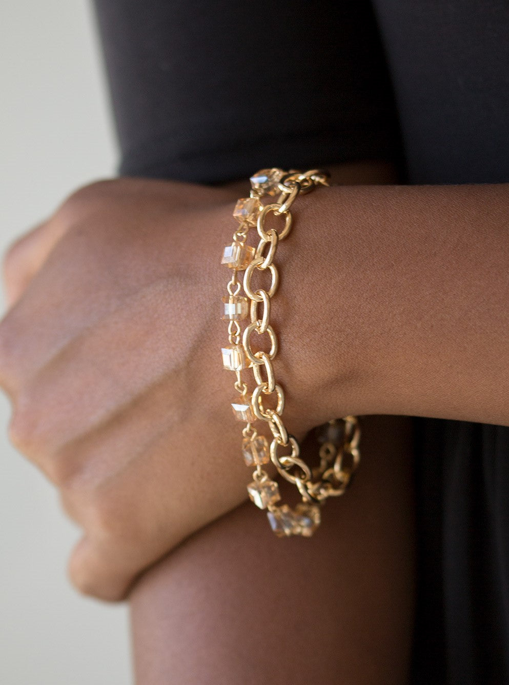 Life Of The Block Party Gold Bracelet