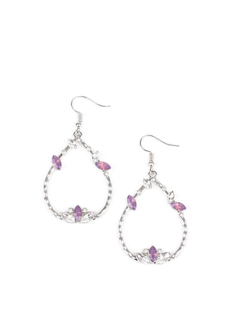 Lotus Ice Purple Earrings