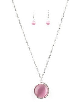 Luminous Lagoon Pink Moonstone Necklace