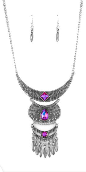 Lunar Enchantment Pink Necklace