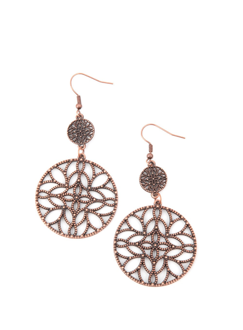 Mandala Eden Copper Earrings