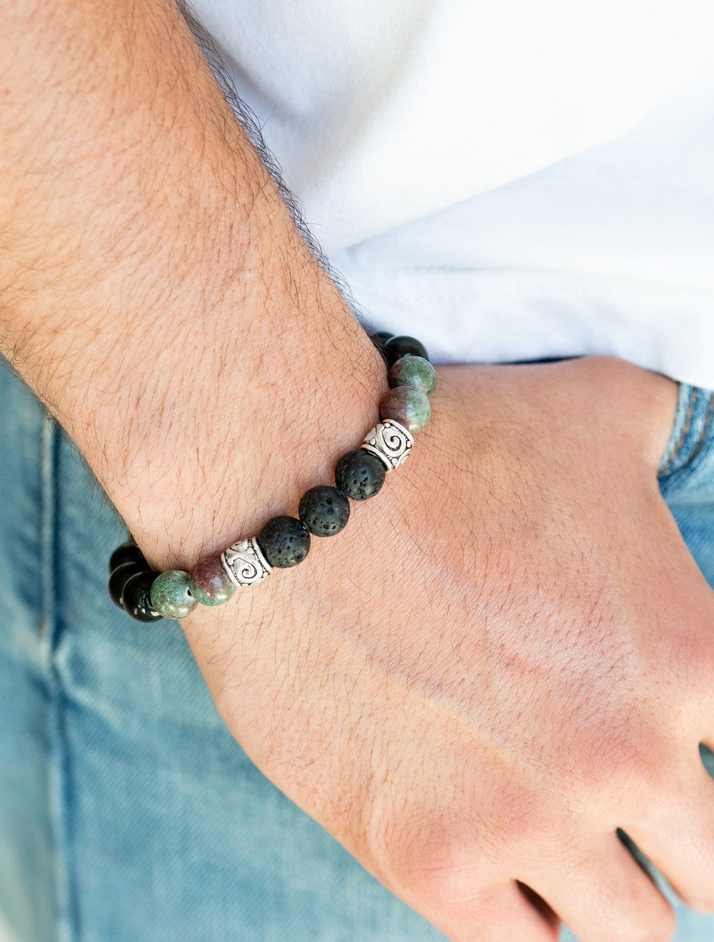 Mantra Multi-Colored Men's Urban Bracelet