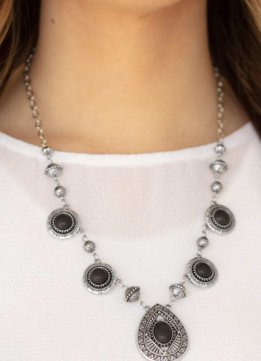 Mayan Magic Black Necklace