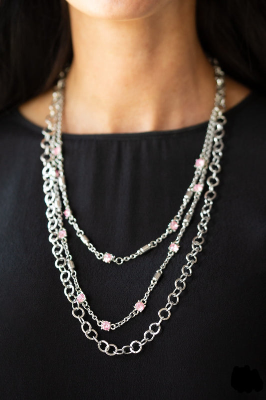 Metro Mixer Pink Necklace