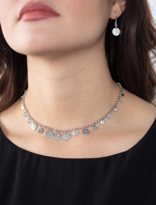 Minimal Magic Silver Choker Necklace