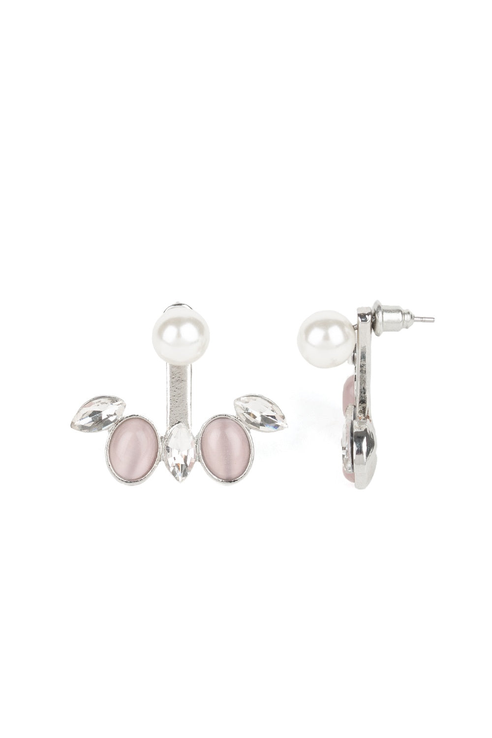 Modern Sophistication Pink Post Earrings