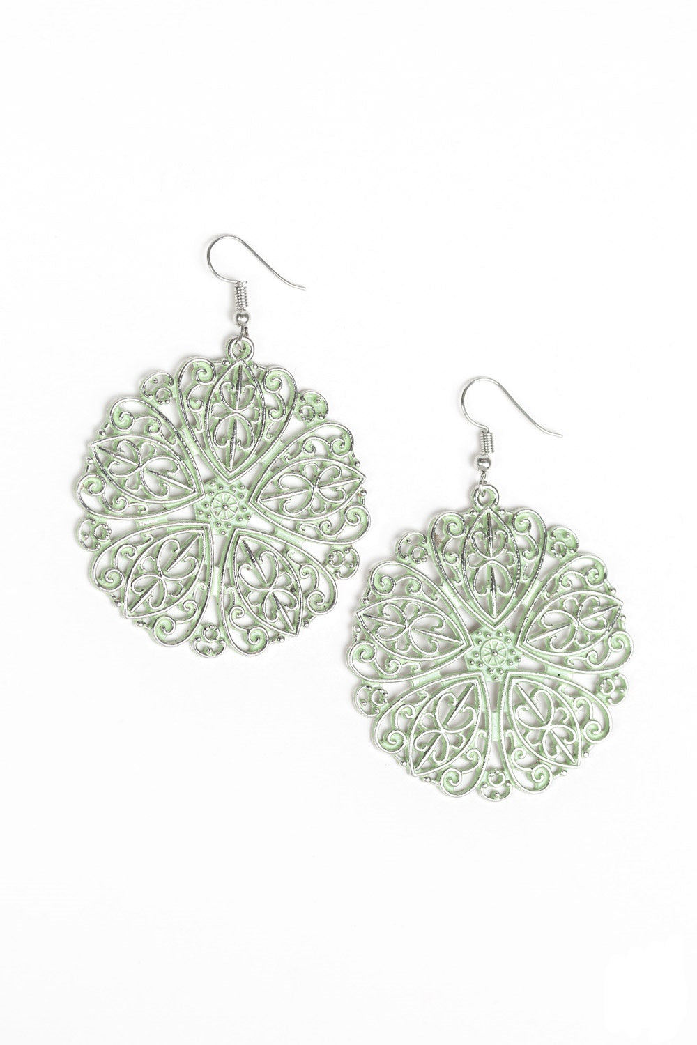 Ocean Paradise Green Earrings