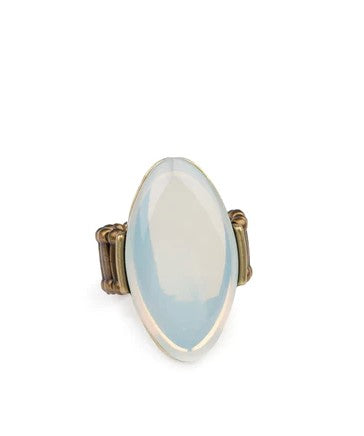 Opal Odyssey Brass Rings