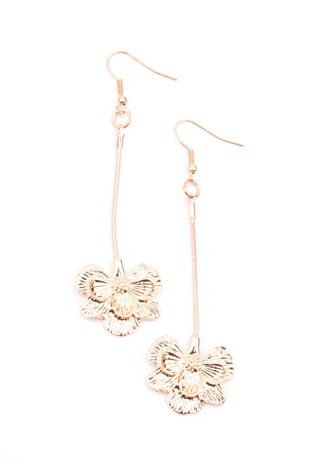 Opulently Orchid Rose Gold Earrings