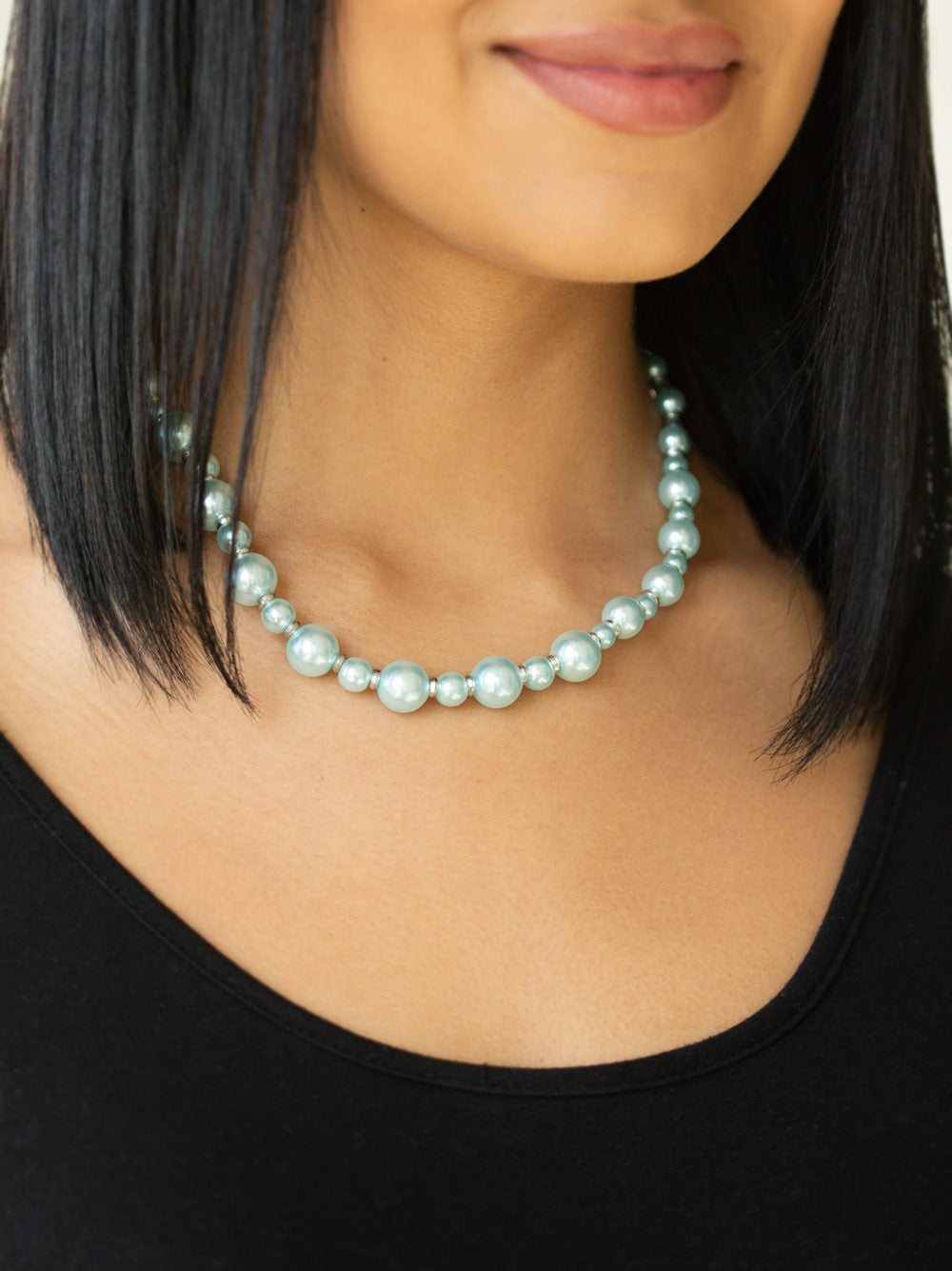 Pearl Heirloom Blue Necklace