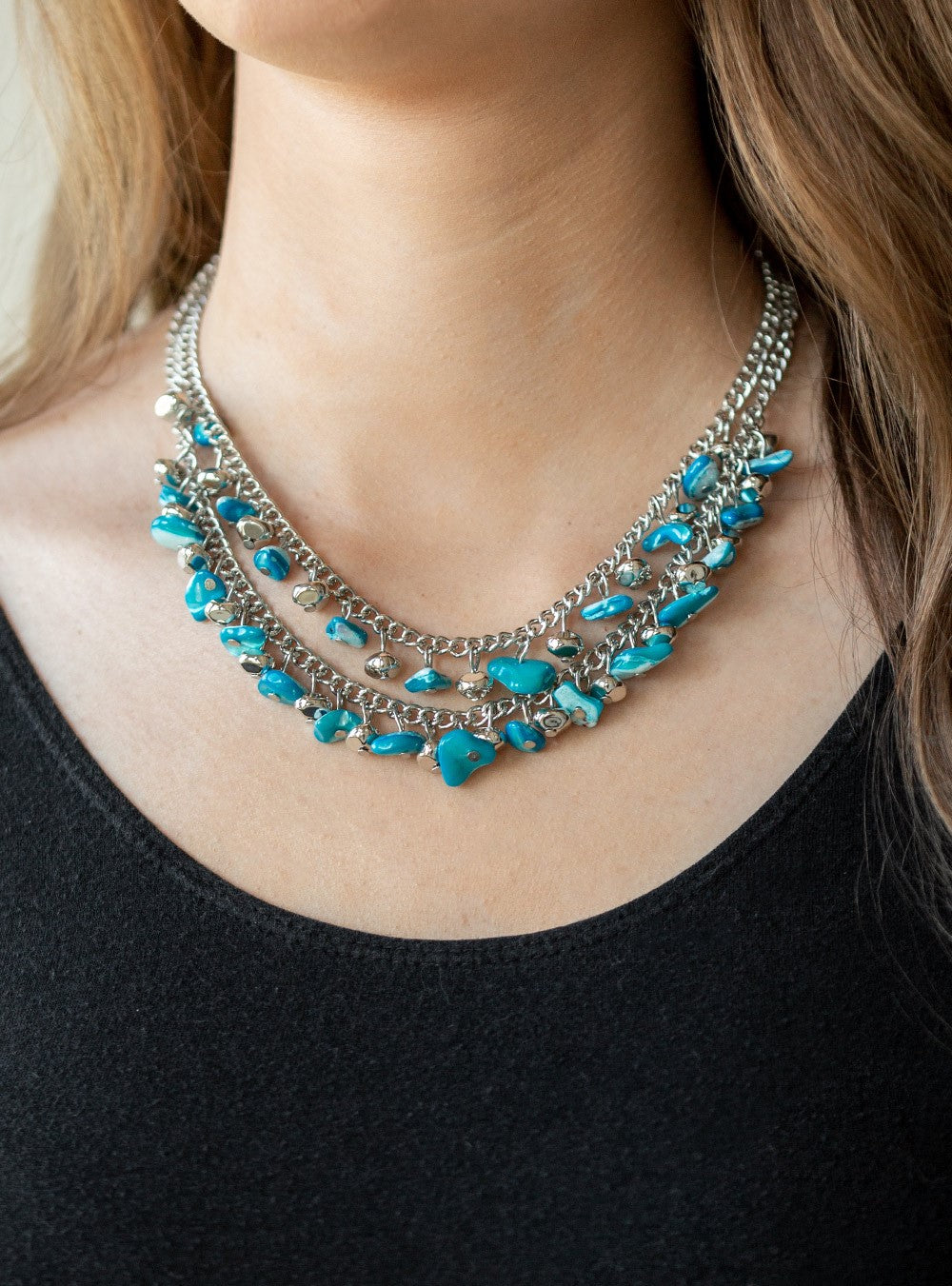 Pebble Pioneer Blue Necklace