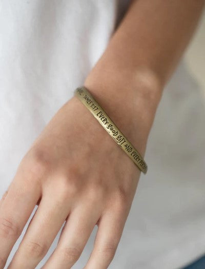 Perfect Present Brass Bangle Bracelet